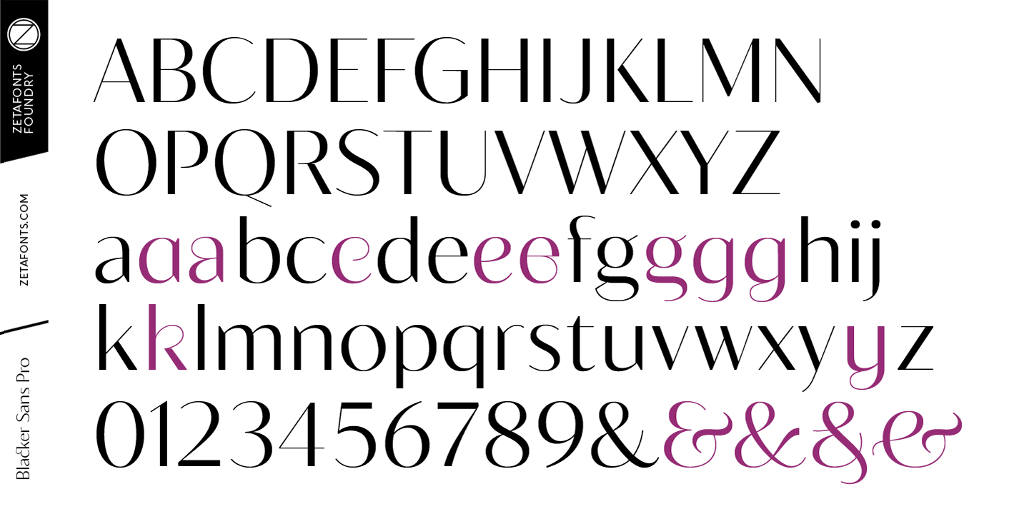 Пример шрифта Blacker Sans Pro Light Italic